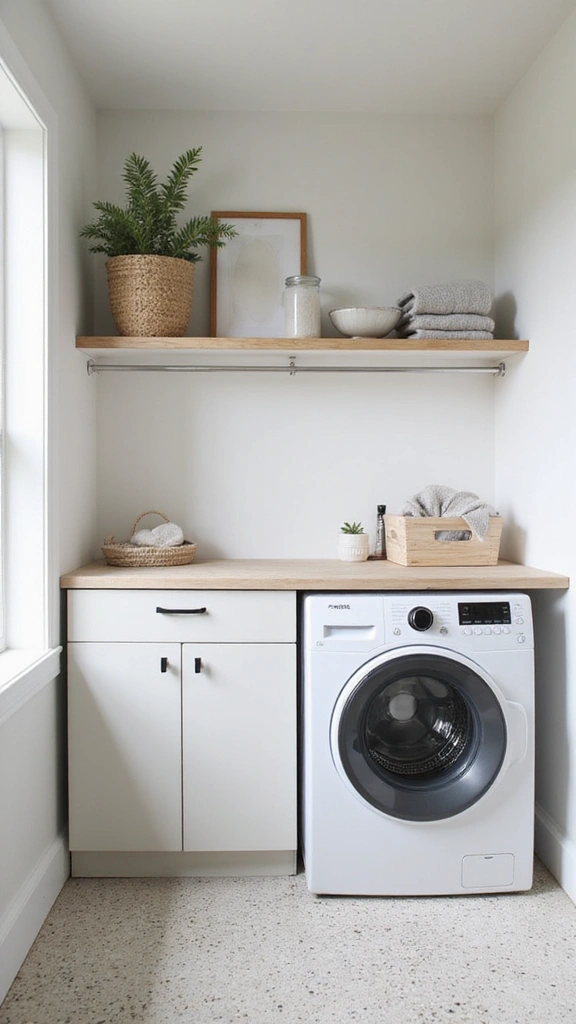 46 Laundry Room Ideas Top Loader Layouts That Maximize Space - 20. Minimalist Design
