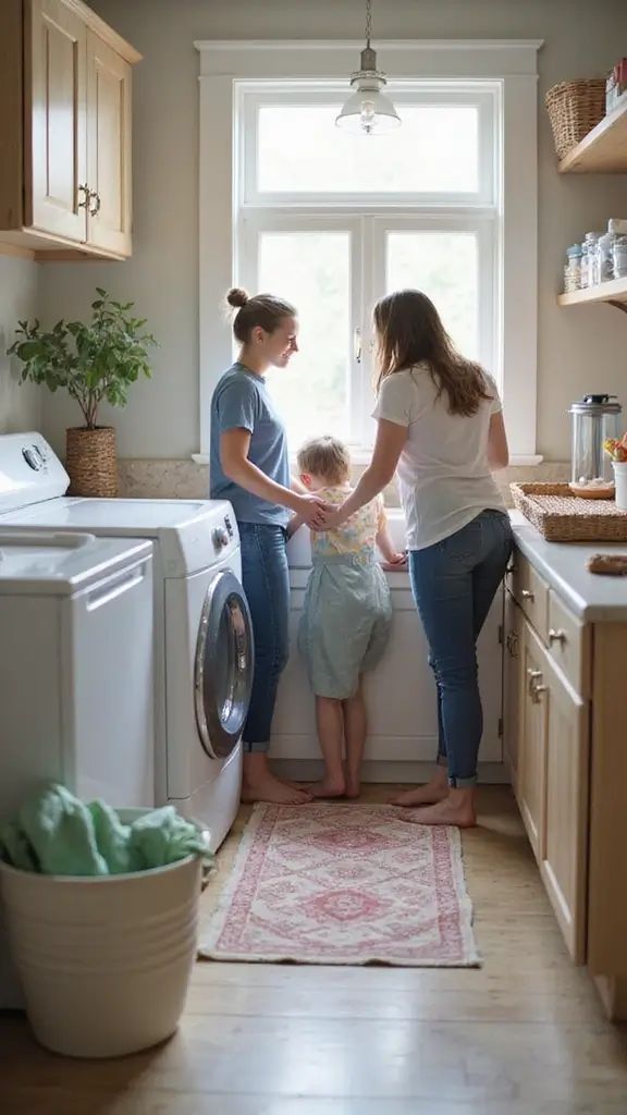 46 Laundry Room Ideas Top Loader Layouts That Maximize Space - 40. Incorporating Family Involvement