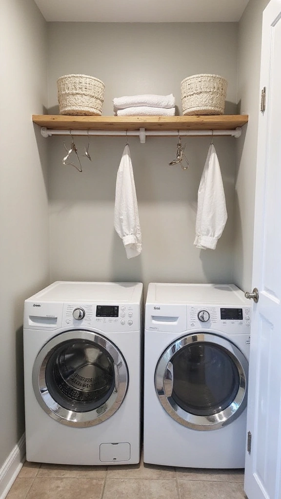 46 Laundry Room Ideas Top Loader Layouts That Maximize Space - 7. Efficient Drying Racks