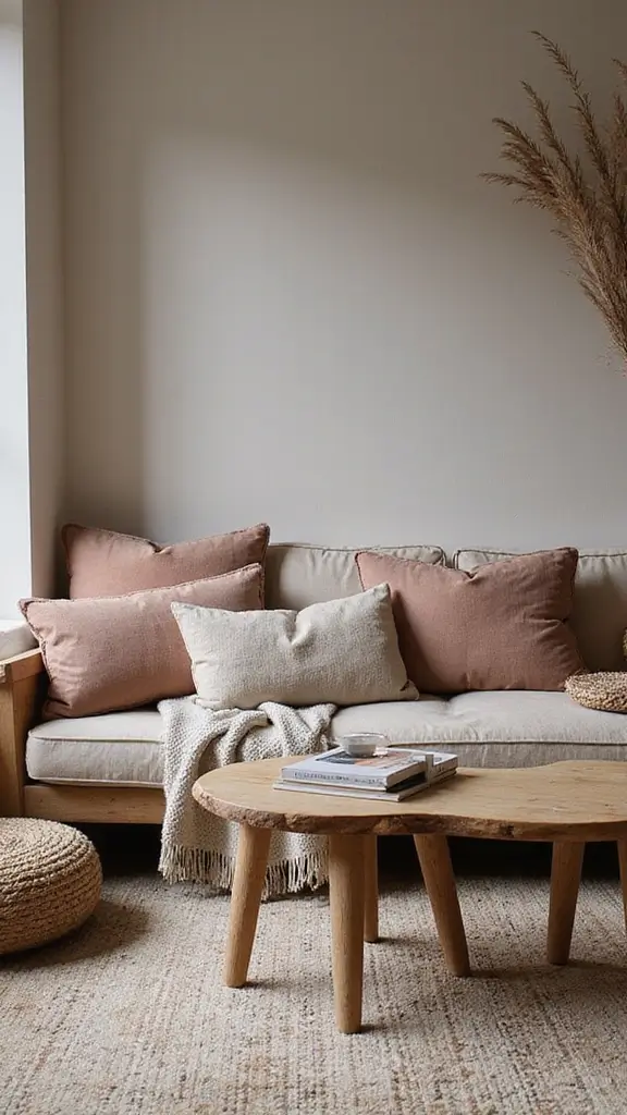 46 Modern Colonial Interior Design Ideas That Inspire Elegance - 14. Textured Fabrics for Comfort and Style