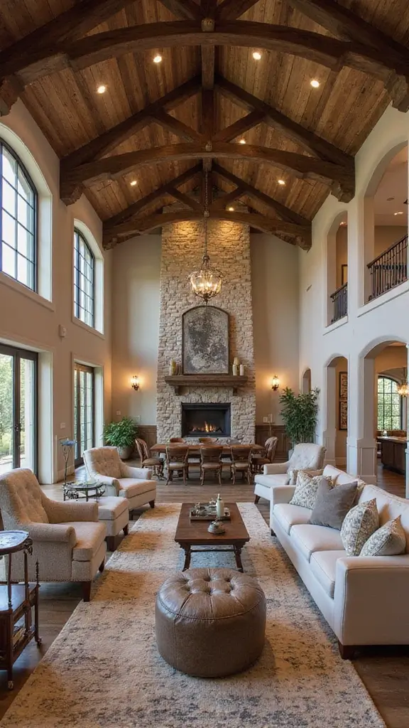 46 Modern Colonial Interior Design Ideas That Inspire Elegance - 16. Open Floor Plans with Colonial Influence