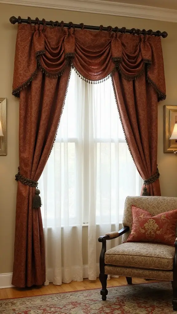 46 Modern Colonial Interior Design Ideas That Inspire Elegance - 17. Elegant Window Treatments