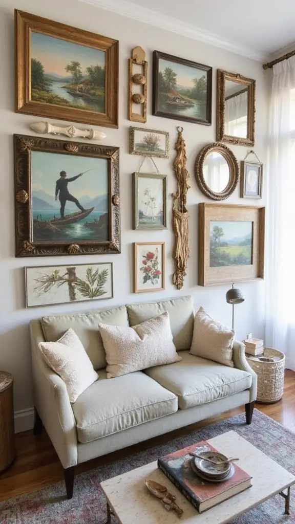 46 Modern Colonial Interior Design Ideas That Inspire Elegance - 18. Inspiring Wall Art Displays