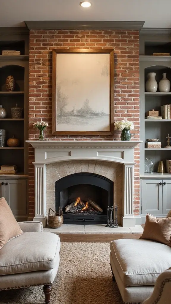 46 Modern Colonial Interior Design Ideas That Inspire Elegance - 19. Focal Point Fireplaces