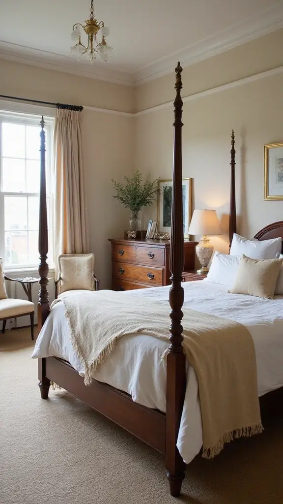 46 Modern Colonial Interior Design Ideas That Inspire Elegance - 4. Serene Bedroom Retreat