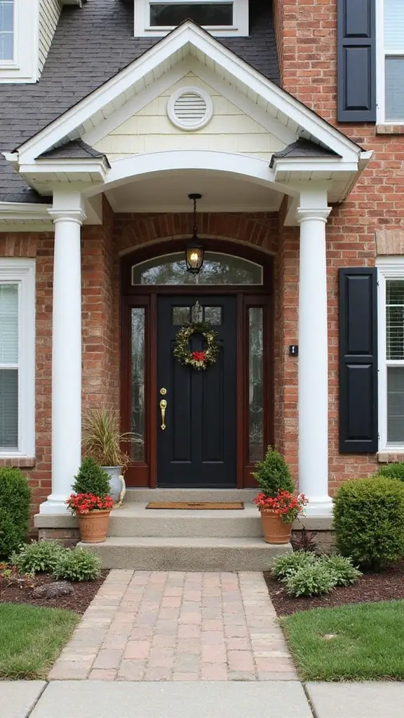 46 Modern Colonial Interior Design Ideas That Inspire Elegance - 45. Enhancing Curb Appeal