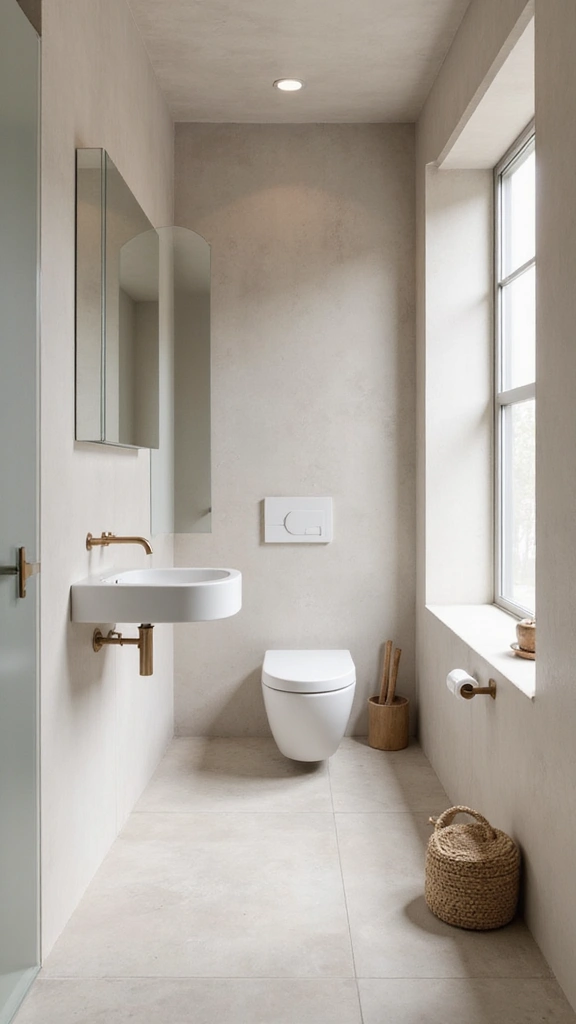 46 Small Bathroom Remodel Ideas That Save Big on Space - 15. Minimalist Designs