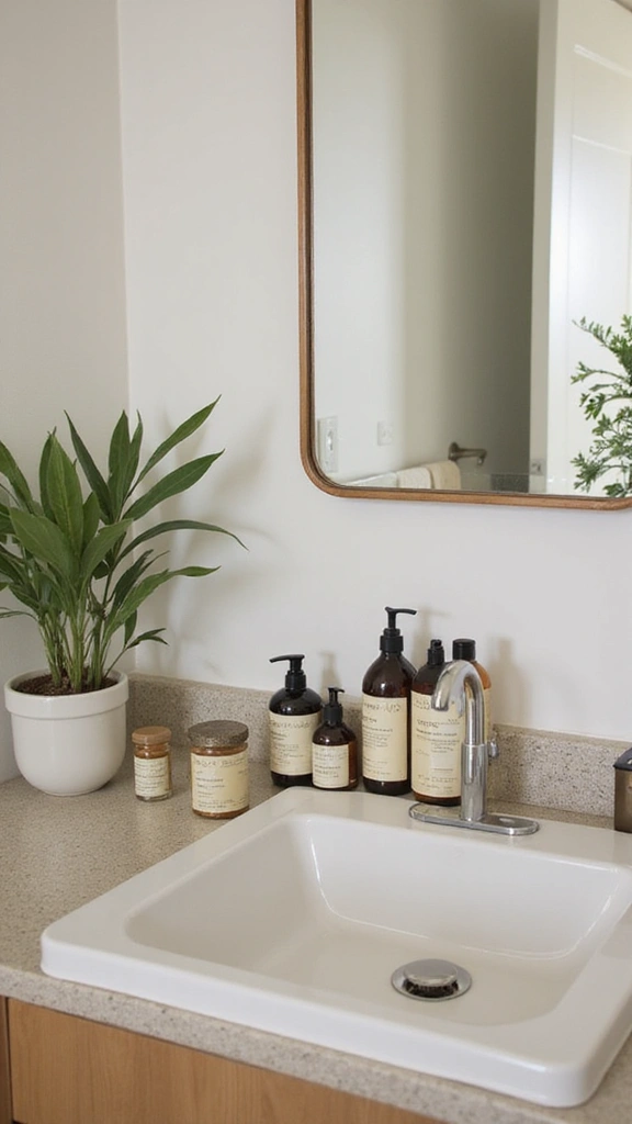 46 Small Bathroom Remodel Ideas That Save Big on Space - 19. Eco-Friendly Toiletries