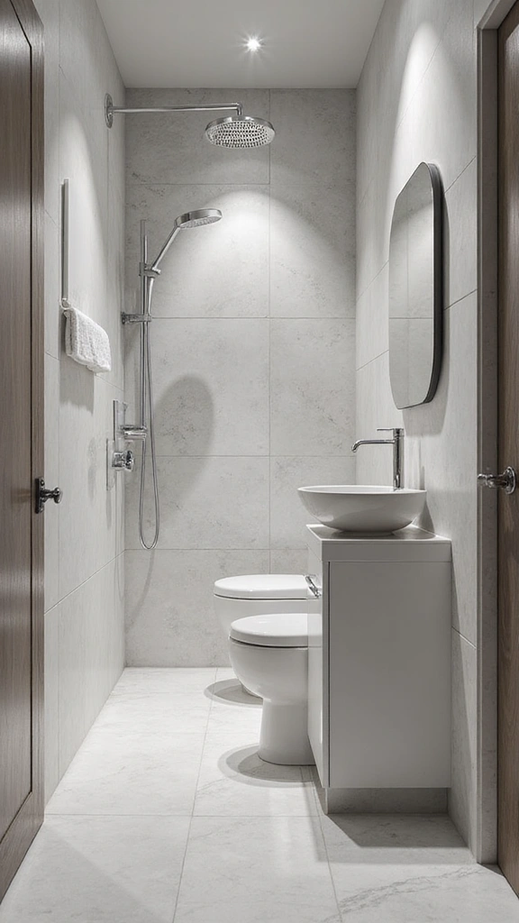 46 Small Bathroom Remodel Ideas That Save Big on Space - 26. Water-Saving Fixtures