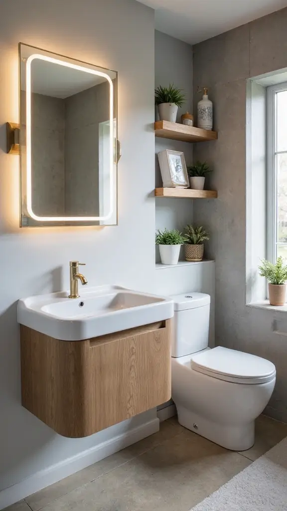 46 Small Bathroom Remodel Ideas That Save Big on Space - 42. Corner Sinks