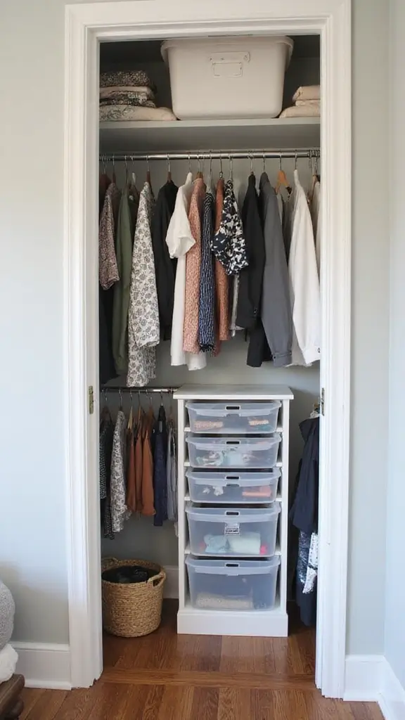 46 Small Bedroom Layout Ideas 10x10 That Save Space Beautifully - 15. Creative Closet Solutions
