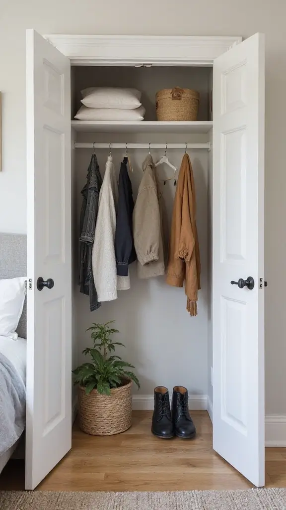 46 Small Bedroom Layout Ideas 10x10 That Save Space Beautifully - 42. Utilizing Space Behind Doors