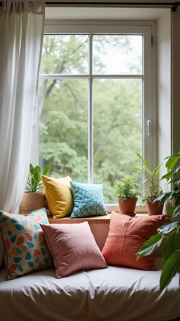 46 Small Bedroom Layout Ideas 10x10 That Save Space Beautifully - 5. Cozy Nook with a Window Seat