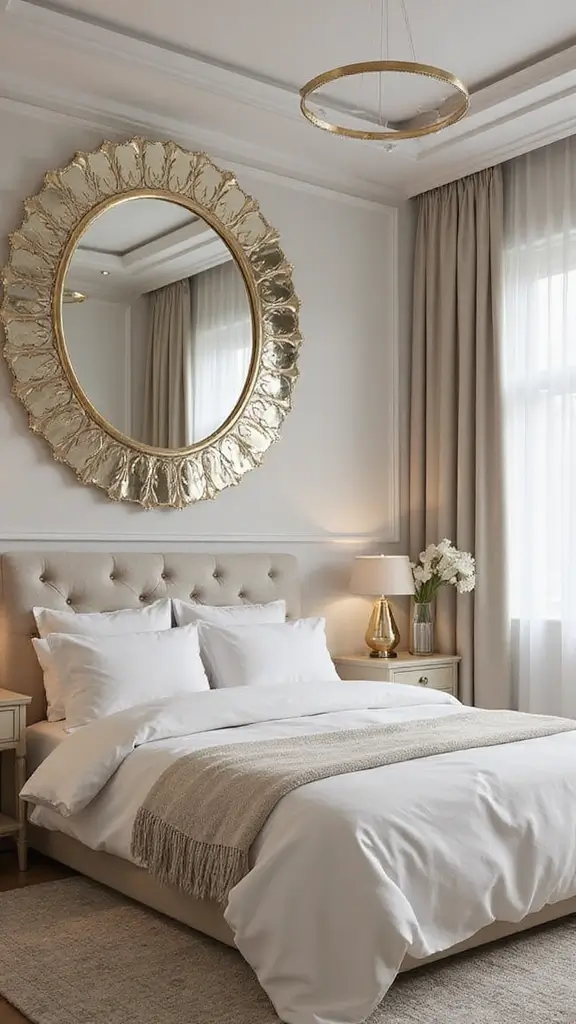46 Small Bedroom Layout Ideas 10x10 That Save Space Beautifully - 6. Mirrors to Create Illusion of Space
