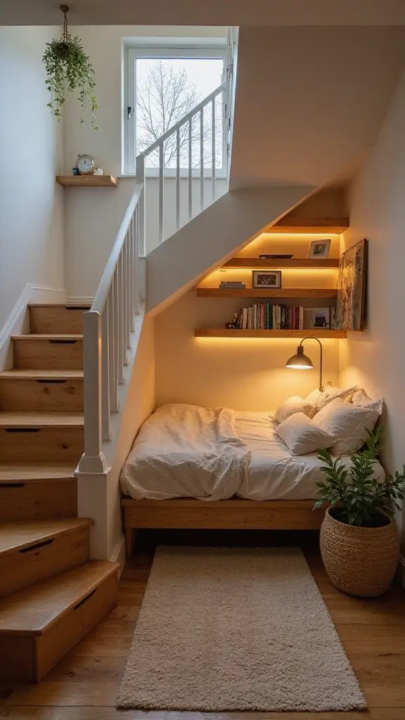 46 Small Bedroom Layout Ideas 10x10 That Save Space Beautifully - 8. Under-Stair Bedrooms