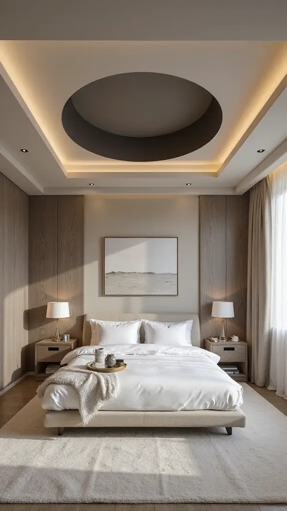 47 Bedroom False Ceiling Design Modern Simple Styles That Elevate - 19. Dual-Tone Ceilings
