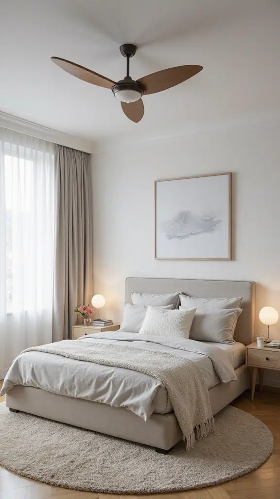 47 Bedroom False Ceiling Design Modern Simple Styles That Elevate - 27. Artistic Ceiling Fans