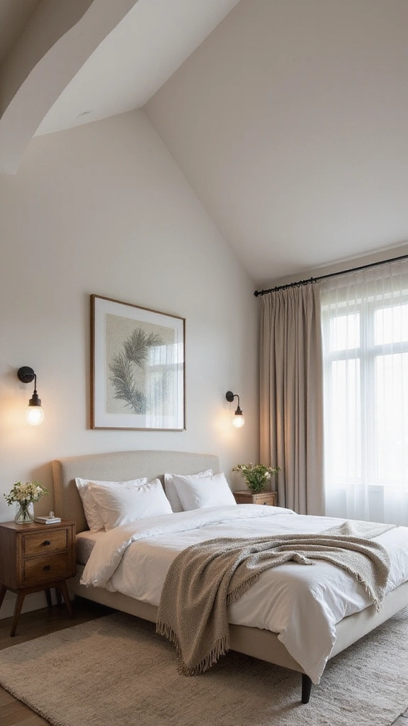47 Bedroom False Ceiling Design Modern Simple Styles That Elevate - 39. Chic Vaulted Ceilings