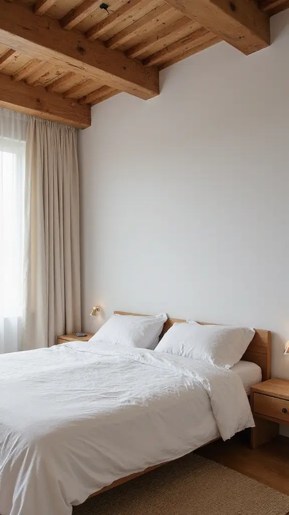 47 Bedroom False Ceiling Design Modern Simple Styles That Elevate - 4. Wood Accents for Warmth