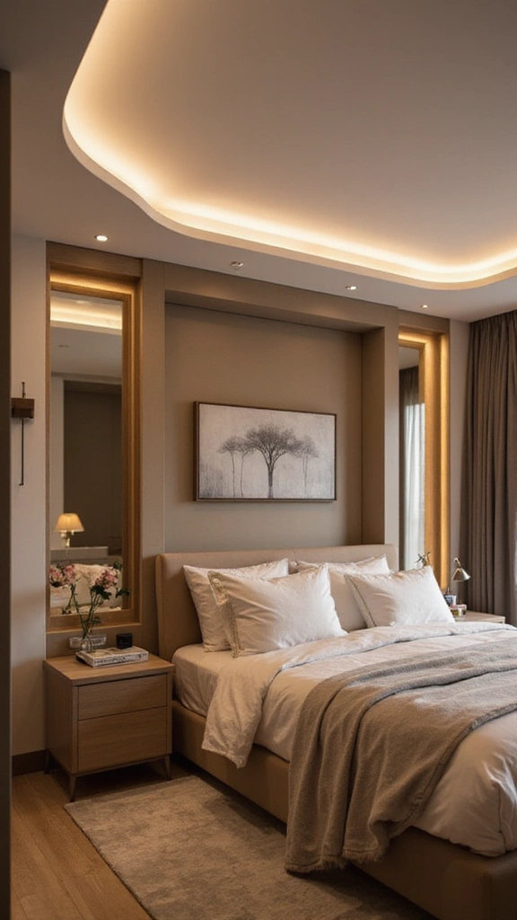 47 Bedroom False Ceiling Design Modern Simple Styles That Elevate - 5. Integrated Lighting Designs
