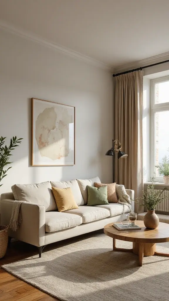 47 Cozy & Stylish Sustainable Home Decor Ideas for Your Living Room - 10. Natural Color Palettes