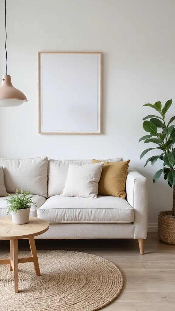 47 Cozy & Stylish Sustainable Home Decor Ideas for Your Living Room - 22. Minimalist Decor
