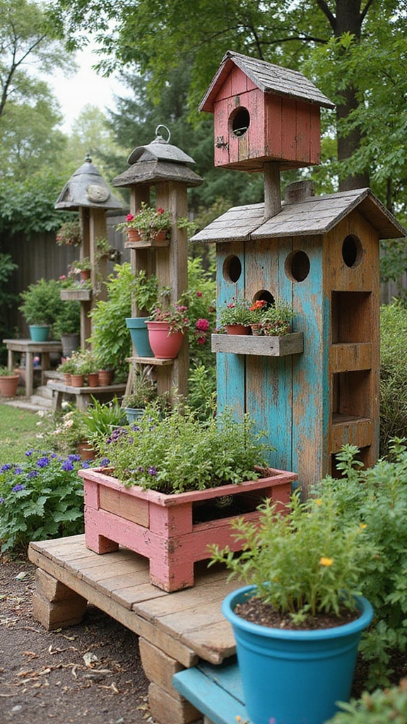 47 Decorating Ideas for the Home You’ll Want to Try Now - 25. Upcycled Garden Decor