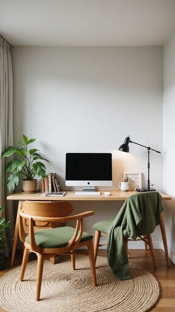 47 Decorating Ideas for the Home You’ll Want to Try Now - 35. Sustainable Home Office Setup