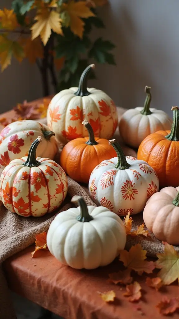 47 Fall Decor Ideas for the Home DIY Projects You’ll Love - 10. Hand-Painted Pumpkins