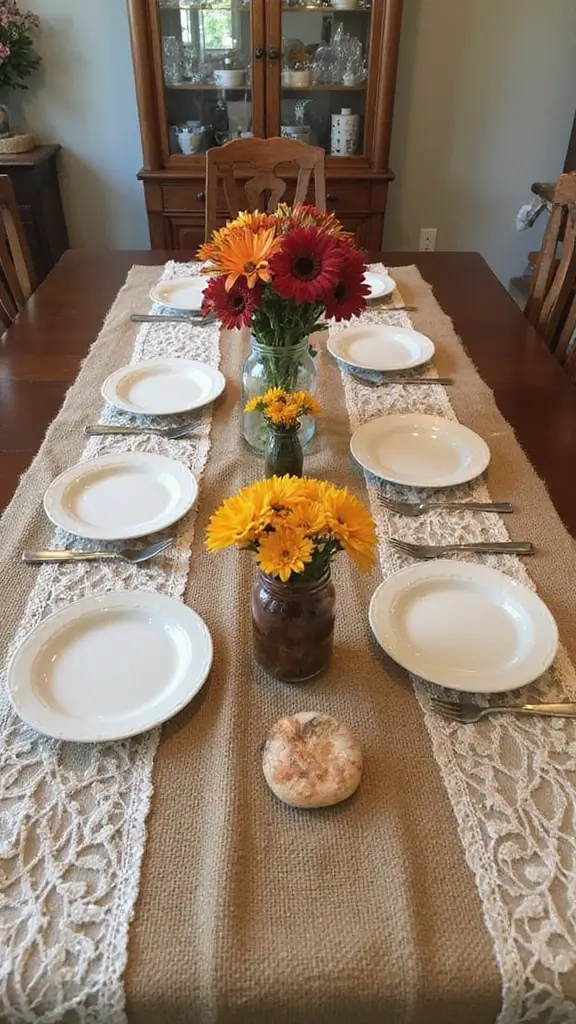 47 Fall Decor Ideas for the Home DIY Projects You’ll Love - 12. Burlap and Lace Decor