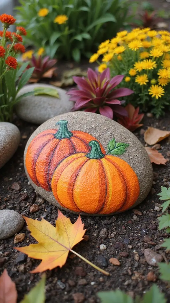 47 Fall Decor Ideas for the Home DIY Projects You’ll Love - 17. Painted Rock Decor