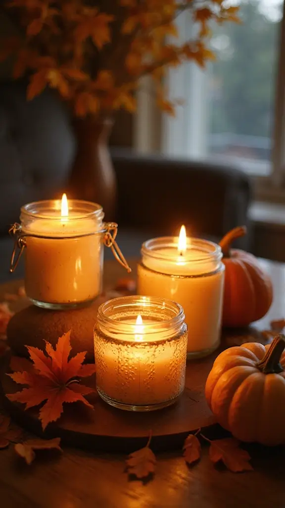 47 Fall Decor Ideas for the Home DIY Projects You’ll Love - 20. Eco-Friendly Candles