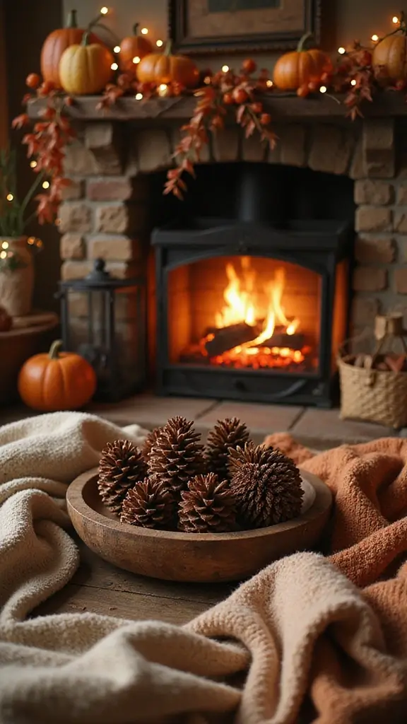47 Fall Decor Ideas for the Home DIY Projects You’ll Love - 23. Scented Pine Cone Fire Starters