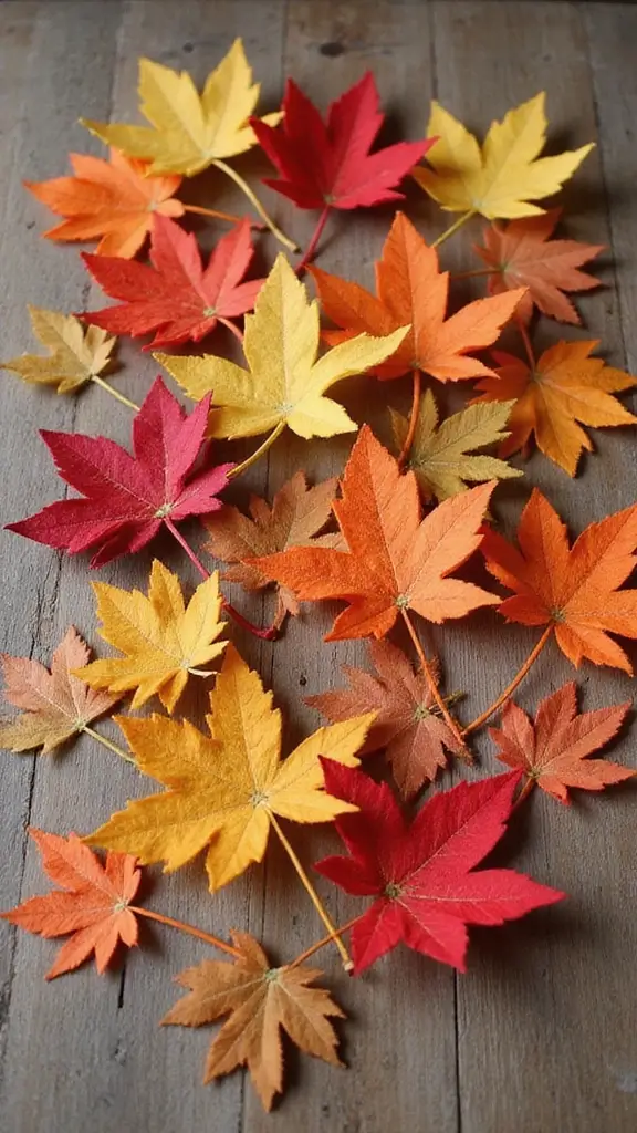 47 Fall Decor Ideas for the Home DIY Projects You’ll Love - 30. DIY Felt Leaves