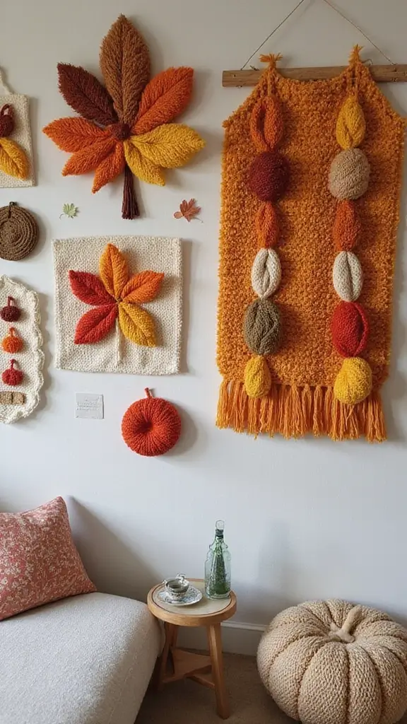47 Fall Decor Ideas for the Home DIY Projects You’ll Love - 34. Fall-Themed Wall Hangings