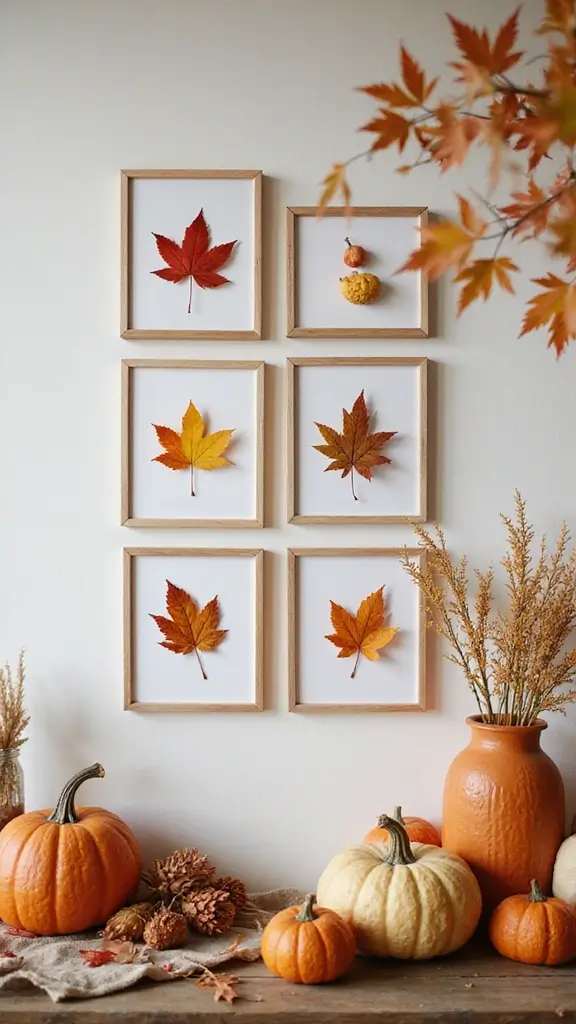 47 Fall Decor Ideas for the Home DIY Projects You’ll Love - 42. DIY Framed Fall Leaves