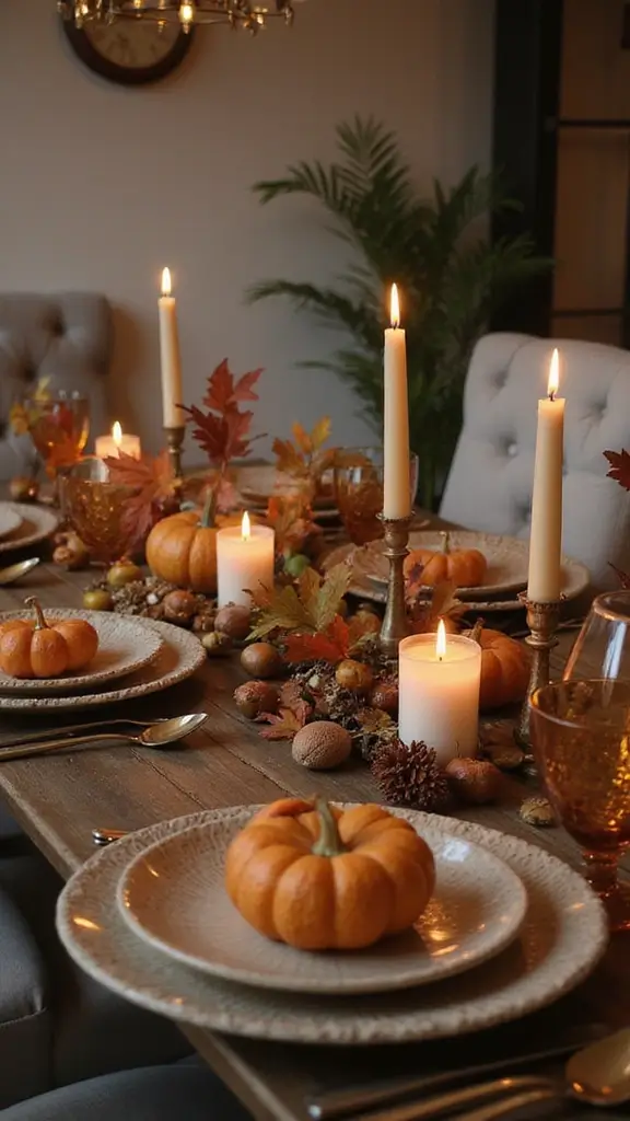 47 Fall Decor Ideas for the Home DIY Projects You’ll Love - 7. Nature-Inspired Table Settings
