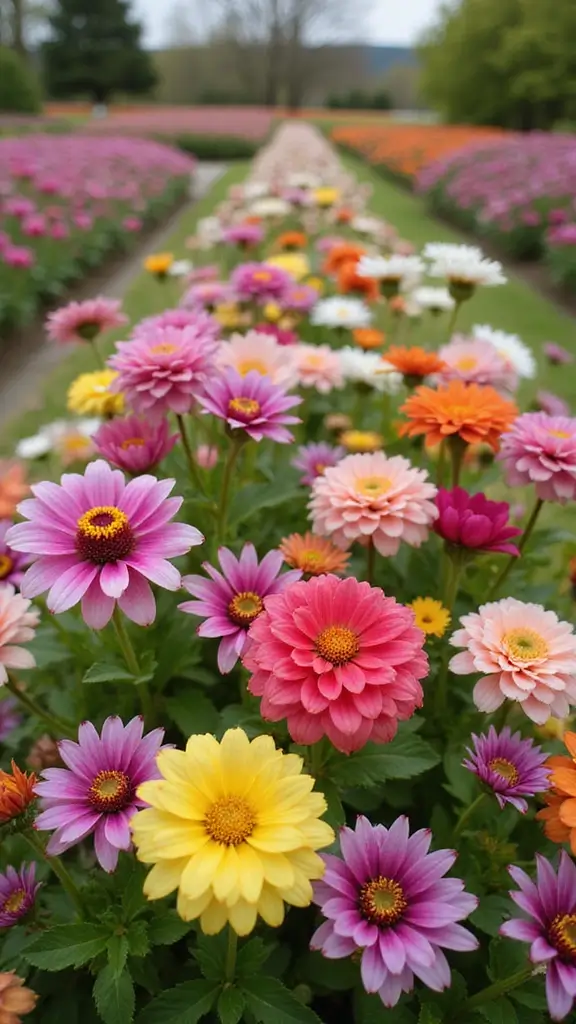 47 Flower Garden Ideas in Front of House for Stunning Curb Appeal - 19. Seasonal Rotation Gardens
