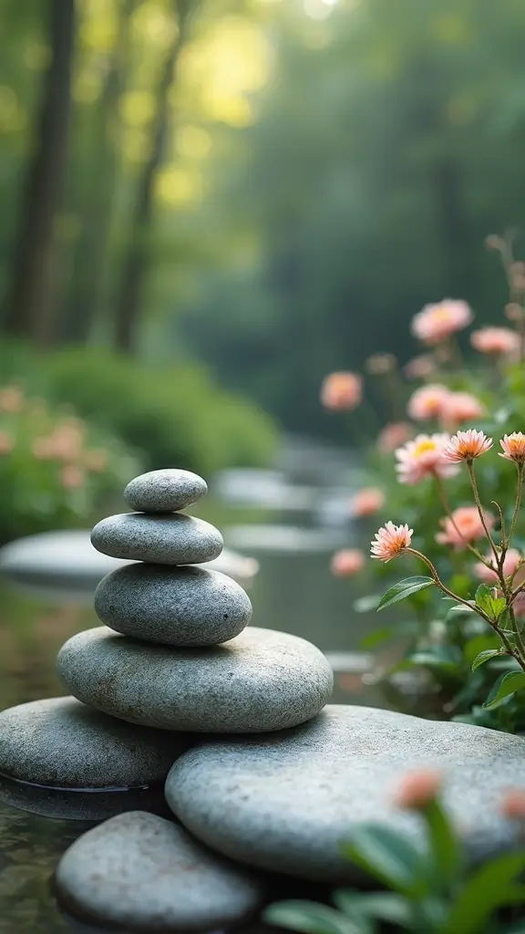 47 Flower Garden Ideas in Front of House for Stunning Curb Appeal - 24. Zen Flower Gardens