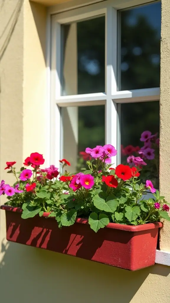 47 Flower Garden Ideas in Front of House for Stunning Curb Appeal - 3. Window Boxes Overflowing with Blooms