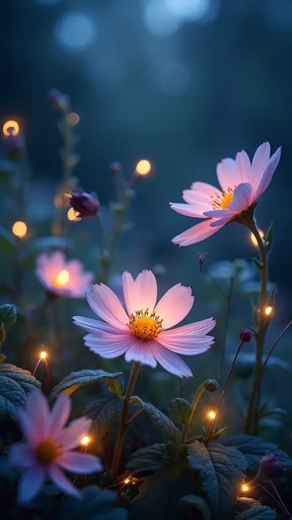 47 Flower Garden Ideas in Front of House for Stunning Curb Appeal - 30. Night Blooming Flower Gardens