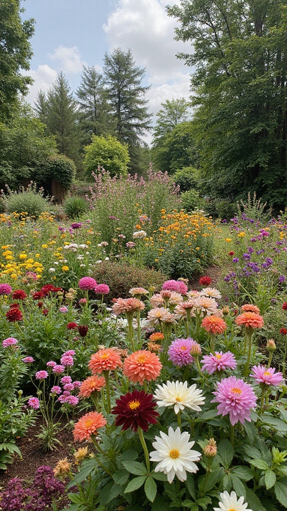 47 Flower Garden Ideas in Front of House for Stunning Curb Appeal - 47. A Blend of Cultures in Flower Design