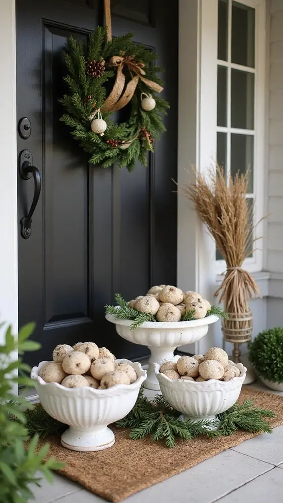 47 Front Porch Christmas Decor Ideas That Welcome Guests - 23. Holiday Scented Sachets