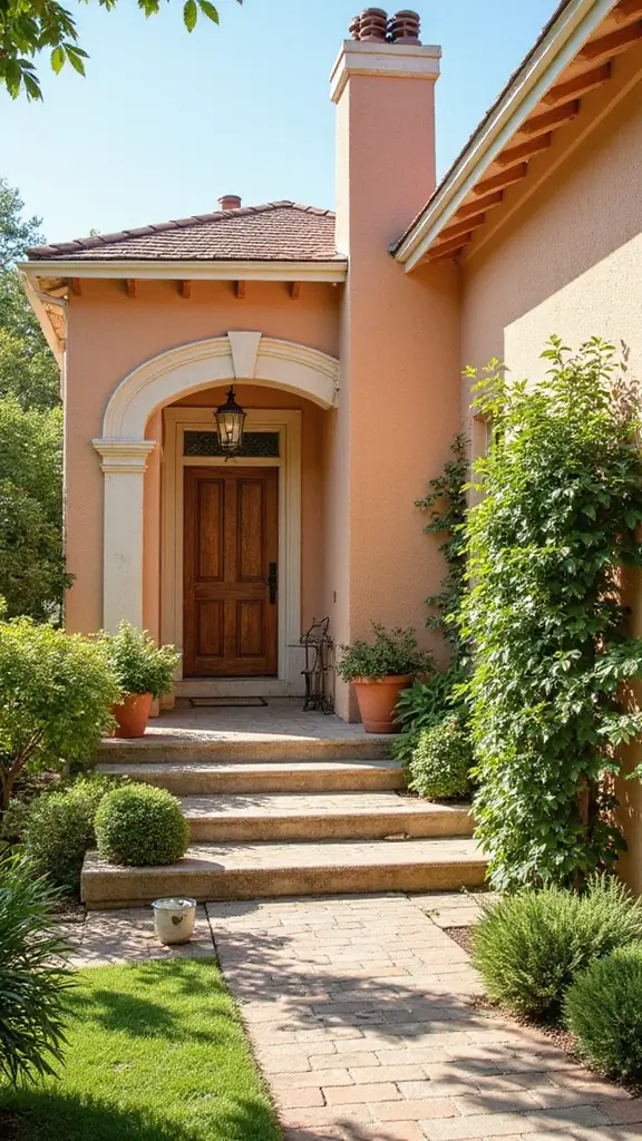 47 Home Exterior Colors in India That Are Trending Now - 12. Light Peach