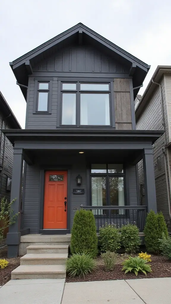 47 Home Exterior Colors in India That Are Trending Now - 13. Charcoal Gray
