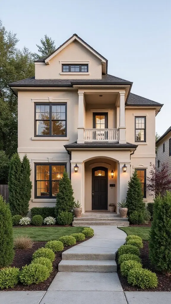 47 Home Exterior Colors in India That Are Trending Now - 33. Creamy Almond