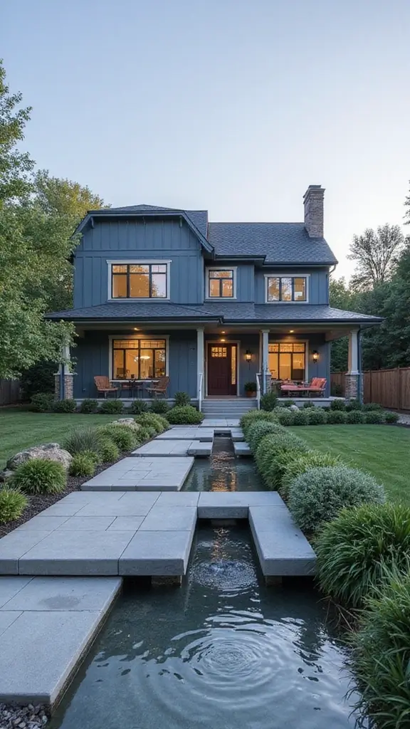 47 Home Exterior Colors in India That Are Trending Now - 4. Cool Slate Blue