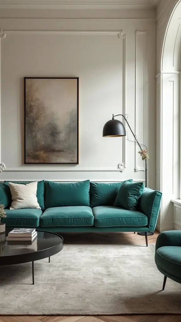 47 House Color Schemes Interior Palettes That Wow Instantly - 33. Elegant Ivory and Deep Teal