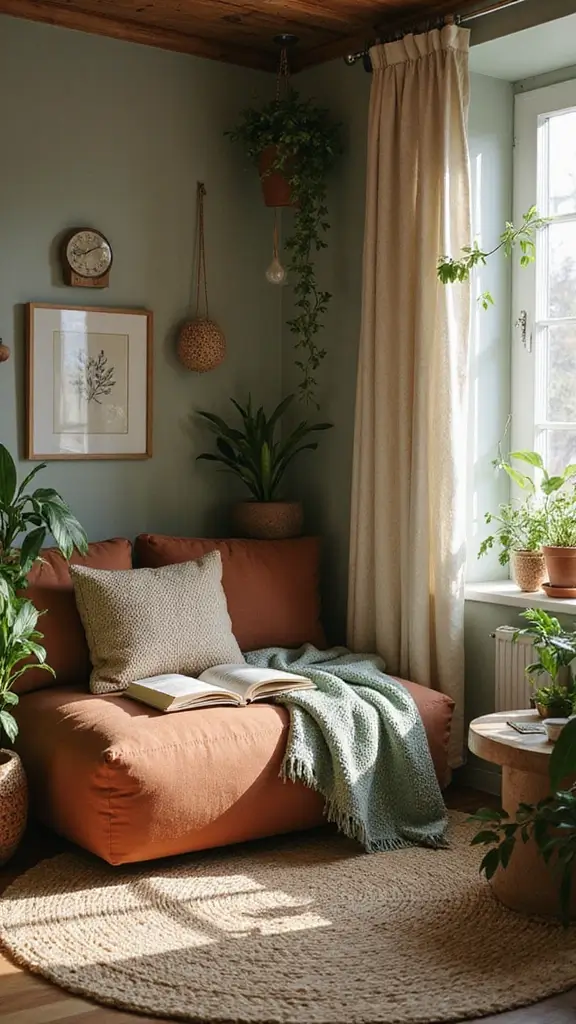 47 House Color Schemes Interior Palettes That Wow Instantly - 4. Warm Terracotta and Soft Sage