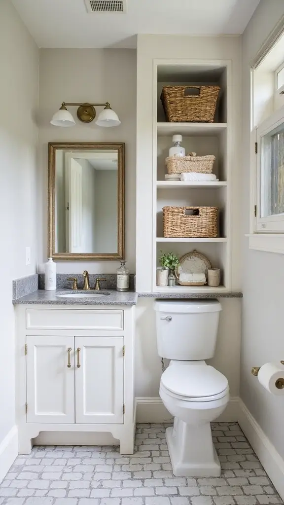 47 Jack and Jill Bathroom Ideas Layouts That Actually Work - 10. Stylish Storage Solutions